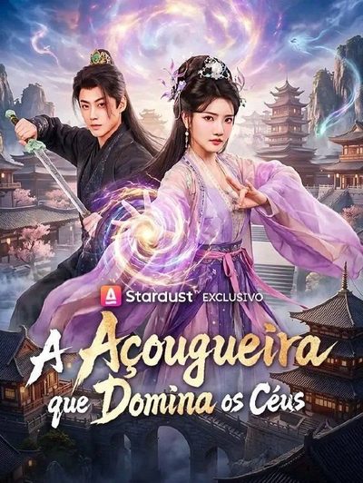 Capa da miniss&eacute;rie A Açougueira que Domina os Céus
