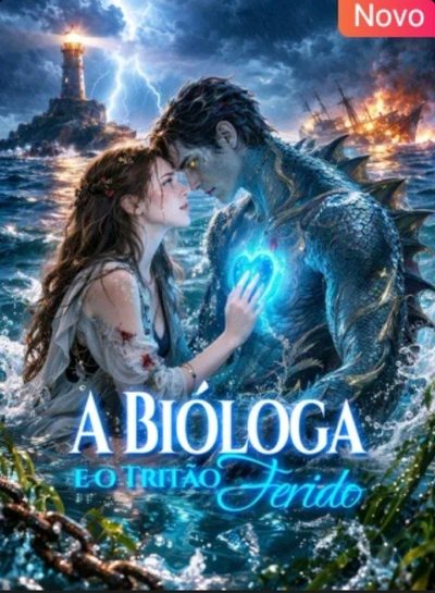 Capa da miniss&eacute;rie A Bióloga e o Tritão Ferido
