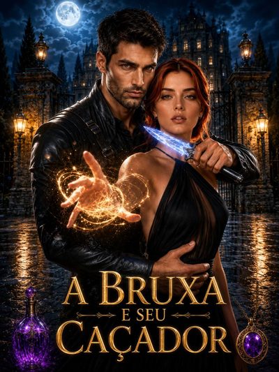 Capa da miniss&eacute;rie A Bruxa e Seu Caçador