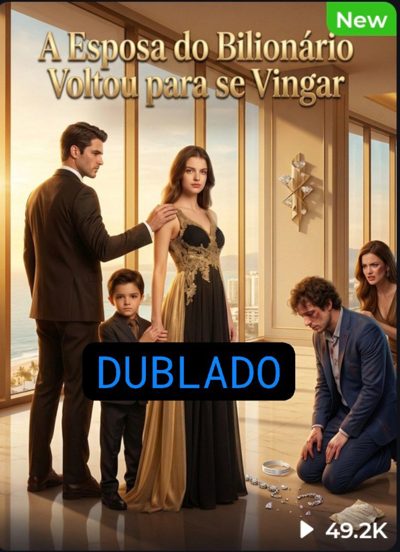 Capa da miniss&eacute;rie A Esposa do Bilionário Voltou para Se Vingar Dublado 📍curta Metragem 🟡 Feito por "ia" dublado