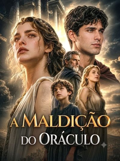 Capa da miniss&eacute;rie A Maldição do Oráculo