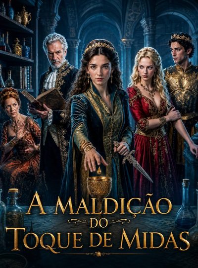 Capa da miniss&eacute;rie A Maldição do Toque de Midas