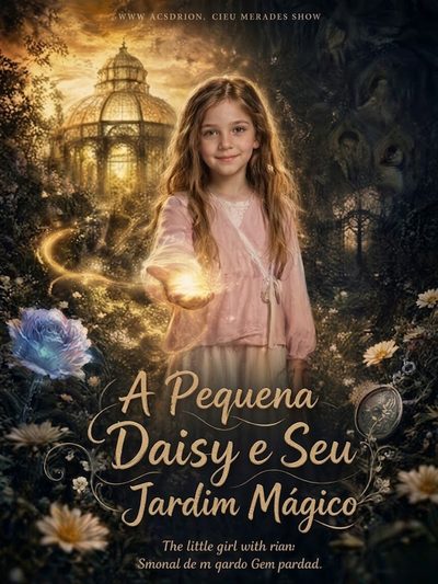 Capa da miniss&eacute;rie A Pequena Daisy e Seu Jardim Mágico