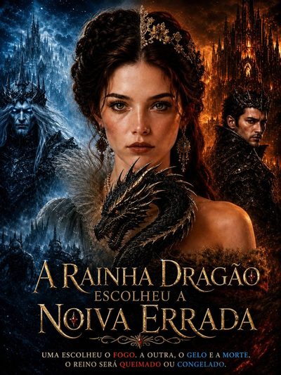 Capa da miniss&eacute;rie A Rainha Dragão Escolheu a Noiva Errada