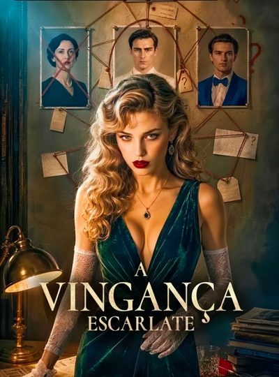 Capa da miniss&eacute;rie A Vingança Escarlate