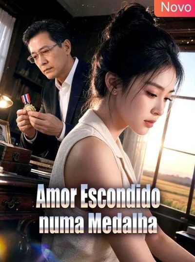 Capa da miniss&eacute;rie Amor Escondido numa Medalha