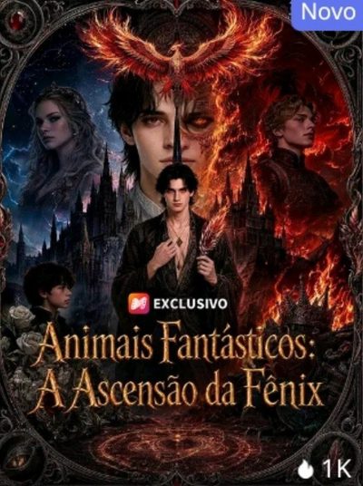 Capa da miniss&eacute;rie Animais Fantásticos a Ascensão da Fênix