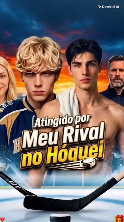 Capa da miniss&eacute;rie Atingido por Meu Rival no Hóquei Pucked By My Hockey Rival