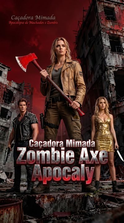 Capa da miniss&eacute;rie Caçadora Mimada Zombie Axe Apocaly