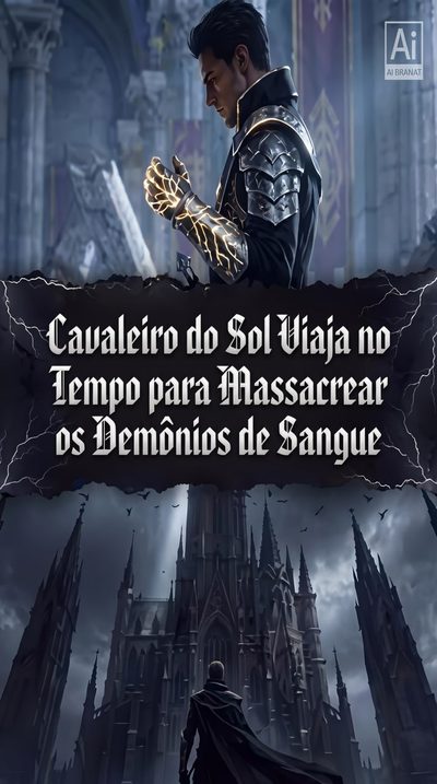 Capa da miniss&eacute;rie Cavaleiro do Sol Viaja no Tempo para Massacrear os Demônios de Sangue