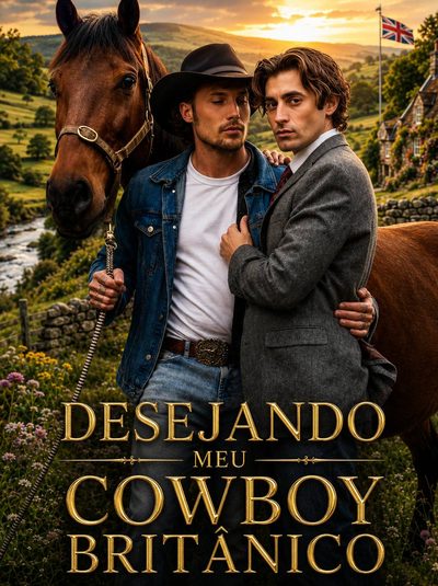 Capa da miniss&eacute;rie Desejando Meu Cowboy Britânico Bl