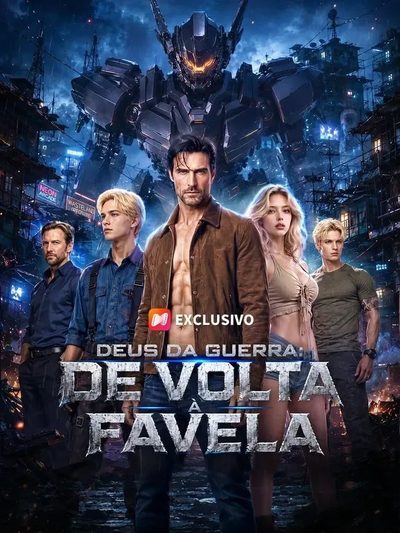 Capa da miniss&eacute;rie Deus da Guerra, de Volta à Favela