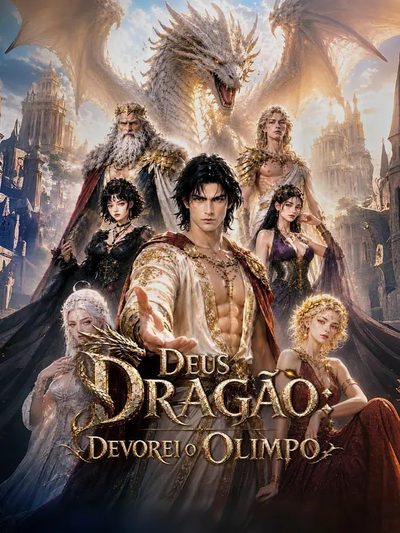 Capa da miniss&eacute;rie Deus Dragão Devorei o Olimpo