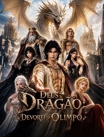 Capa da miniss&eacute;rie Deus Dragão: Devorei o Olimpo