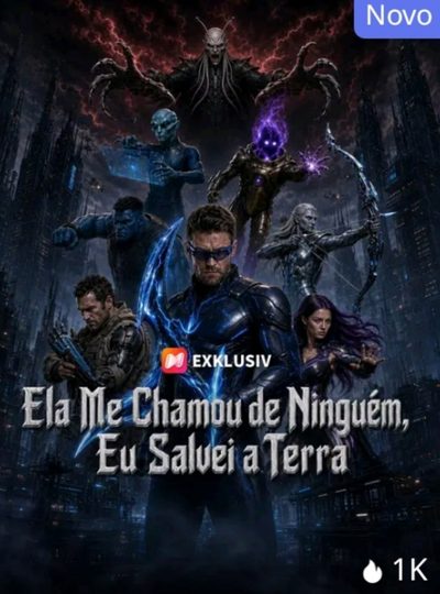 Capa da miniss&eacute;rie Ela Me Chamou de Ninguém, Eu Salvei a Terra