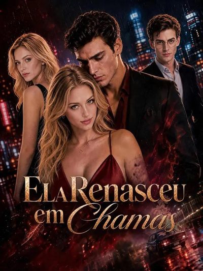 Capa da miniss&eacute;rie Ela Renasceu em Chamas