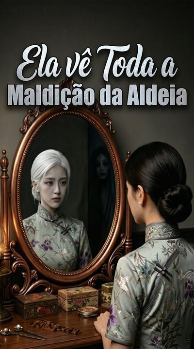 Capa da miniss&eacute;rie Ela Vê Toda a Maldição da Aldeia