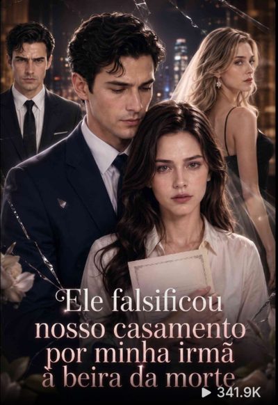 Capa da miniss&eacute;rie Ele Falsificou Nosso Casamento por Minha Irmã à Beira da Morte -