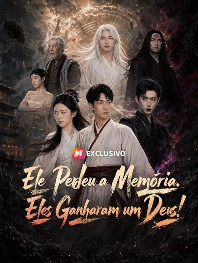 Capa da miniss&eacute;rie Ele Perdeu a Memória Eles Ganharam Um Deus! dublado