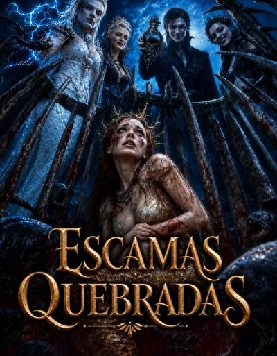 Capa da miniss&eacute;rie Escamas Quebradas