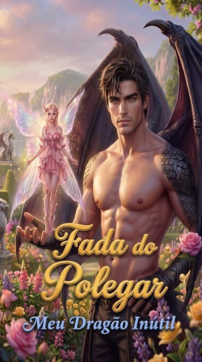 Capa da miniss&eacute;rie Fada do Polegar - Meu Dragão Inútil Thumb Fairy- My Useless Dragon