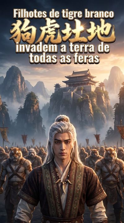 Capa da miniss&eacute;rie Filhotes de Tigre Branco Invadem a Terra de Todas as Feras