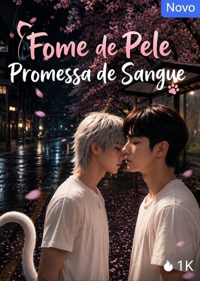 Capa da miniss&eacute;rie Fome de Pele Promessa de Sangue Meu Perigoso Colega de Quarto com Jeito de Gato