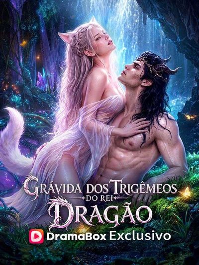 Capa da miniss&eacute;rie Grávida dos Trigêmeos do Rei Dragão -