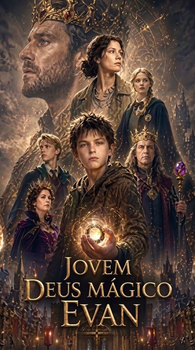Capa da miniss&eacute;rie Jovem Deus Mágico Evan