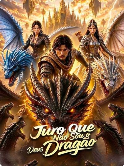 Capa da miniss&eacute;rie Juro que Não Sou o Deus Dragão Definitely Not the Dragon God
