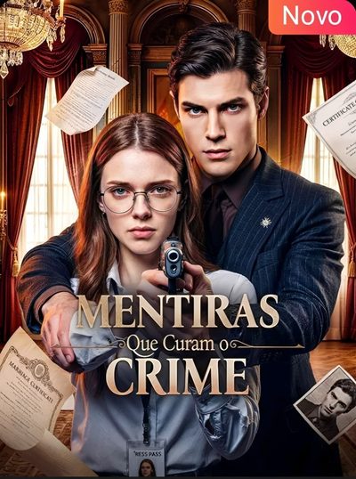 Capa da miniss&eacute;rie Mentiras que Curam o Crime