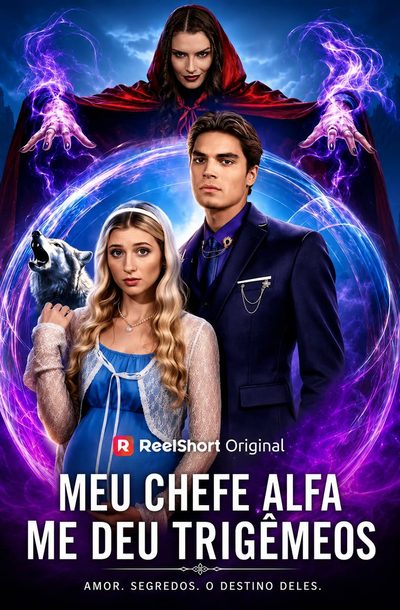 Capa da miniss&eacute;rie Meu Chefe Alfa Me Deu Trigêmeos
