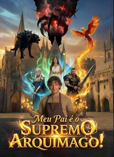 Capa da miniss&eacute;rie Meu Pai É o Supremo Arquimago!