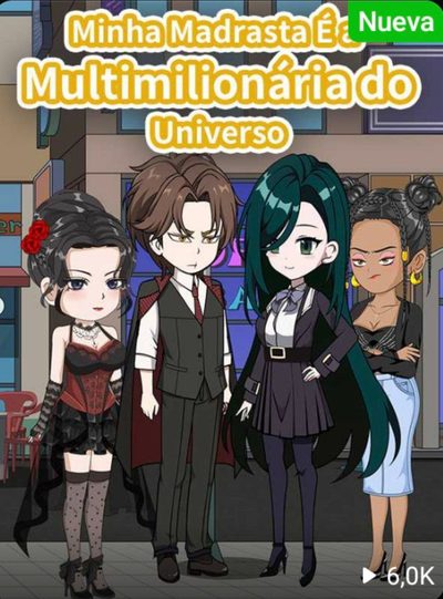 Capa da miniss&eacute;rie Minha Madrasta É a Multimilionária do Universo