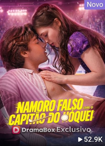 Capa da miniss&eacute;rie Namoro Falso com o Capitão de Hóquei