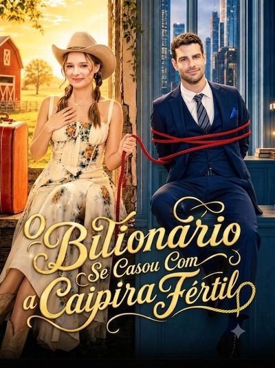 Capa da miniss&eacute;rie O Bilionário Se Casou com a Caipira Fértil