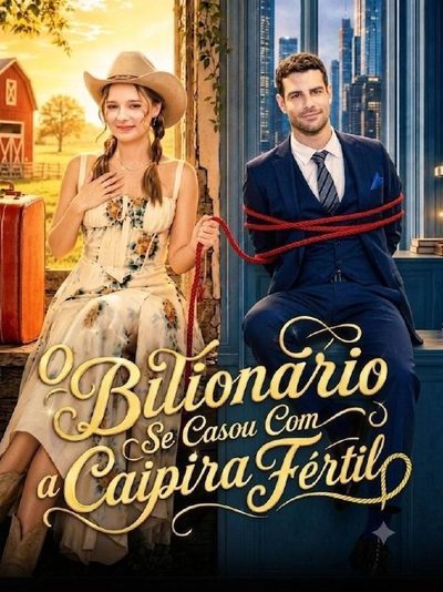 Capa da miniss&eacute;rie O Bilionário Se Casou com a Caipira Fértil