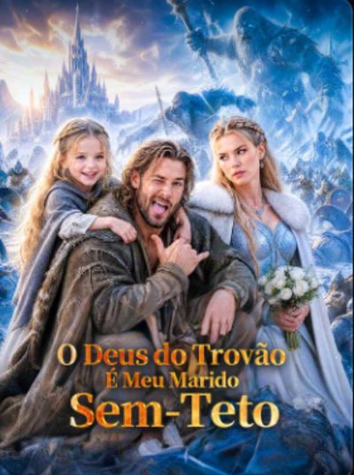 Capa da miniss&eacute;rie O Deus do Trovão É Meu Marido Sem-teto