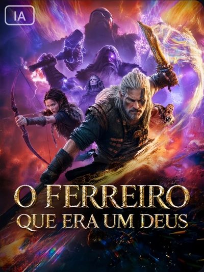 Capa da miniss&eacute;rie O Ferreiro que Era Um Deus -