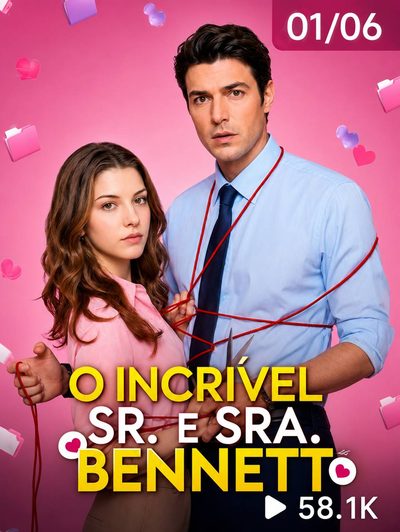 Capa da miniss&eacute;rie O Incrível Sr e Sra Bennett