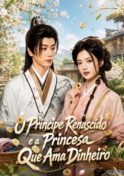 Capa da miniss&eacute;rie O Príncipe Renascido e a Princesa que Ama Dinheiro