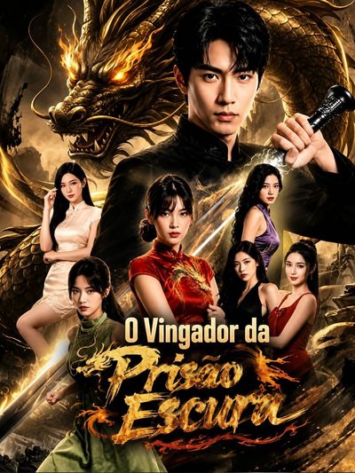 Capa da miniss&eacute;rie O Vingador da Prisão Escura the Avenger From the Darkest Prison
