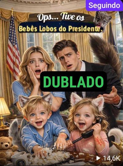 Capa da miniss&eacute;rie Ops... Tive os Bebês Lobos do dublado