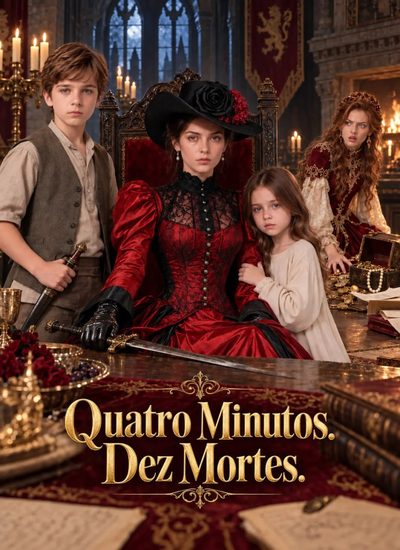 Capa da miniss&eacute;rie Quatro Minutos. Dez Mortes.