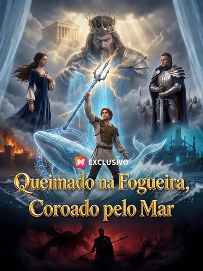 Capa da miniss&eacute;rie Queimado na Fogueira Coroado Pelo Mar