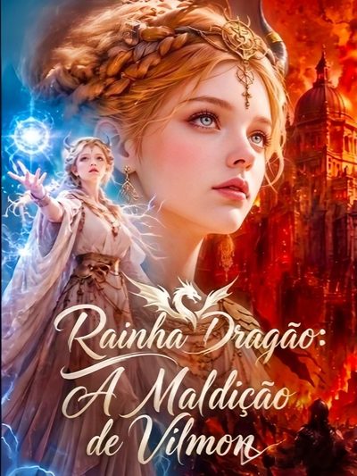 Capa da miniss&eacute;rie Rainha Dragão: a Maldição de Vilmon