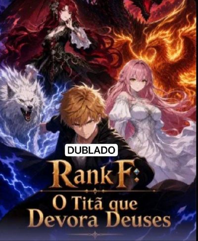 Capa da miniss&eacute;rie Rank F o Titã que Devora Deuses