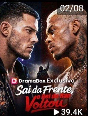 Capa da miniss&eacute;rie Sai da Frente, o Rei do Rap Voltou