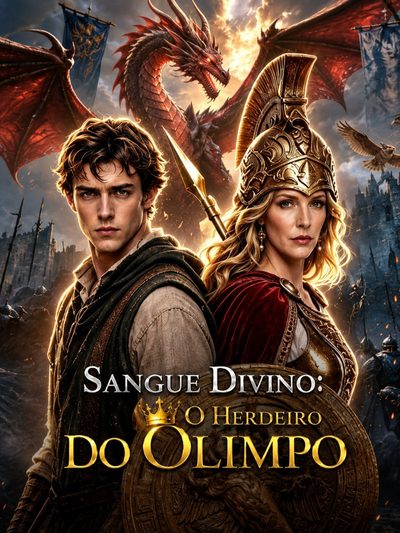 Capa da miniss&eacute;rie Sangue Divino: o Herdeiro do Olimpo