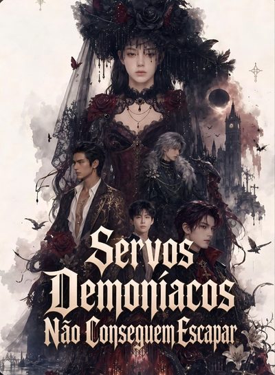 Capa da miniss&eacute;rie Seduzir Demônios Gatos para Sobreviver Servos Demoníacos Não Conseguem Escapar